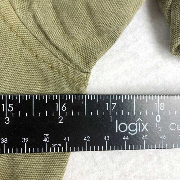 Trouve Women's Size X-Small Green Full Zip Long Sleeve Cotton Utility Jacket - Picture 6 of 13